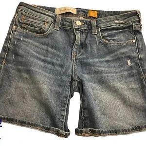 Pilcro and the Letterpress Dark Blue Denim Shorts